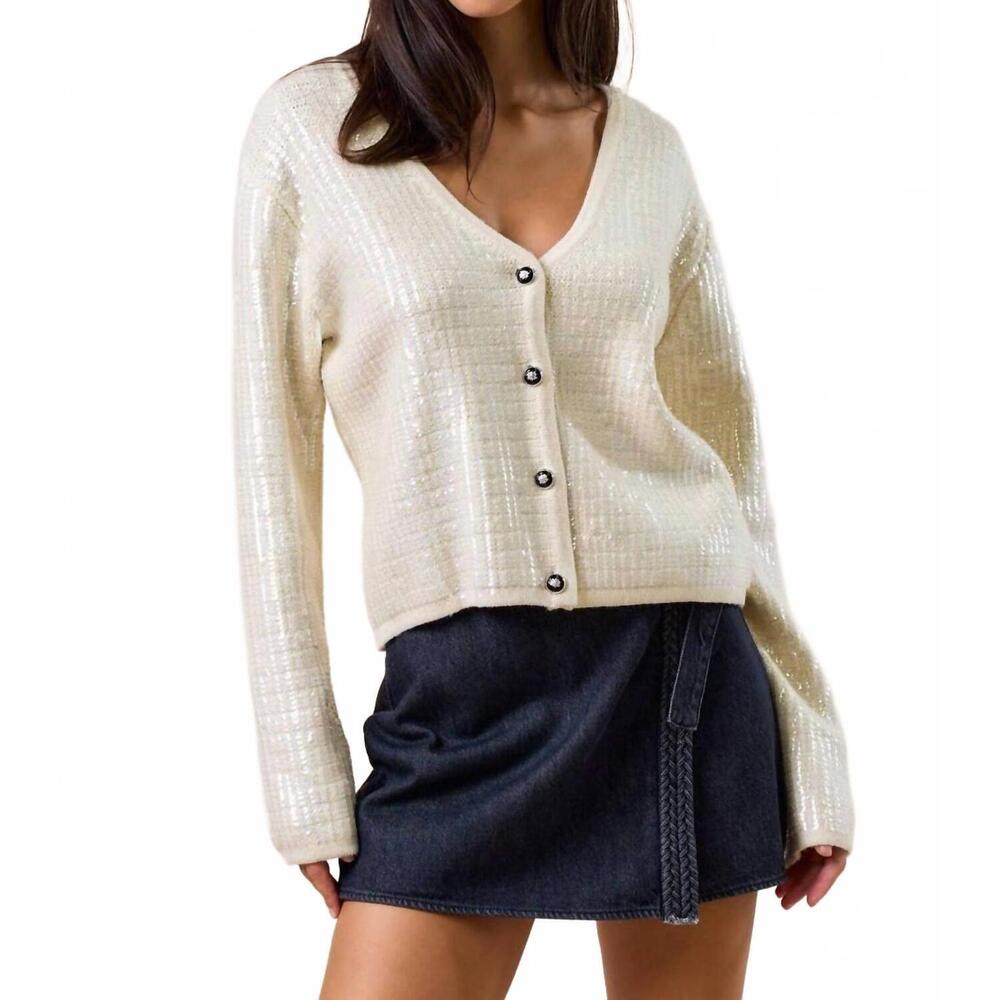 NEW LALAVON dream dust cardigan in cream